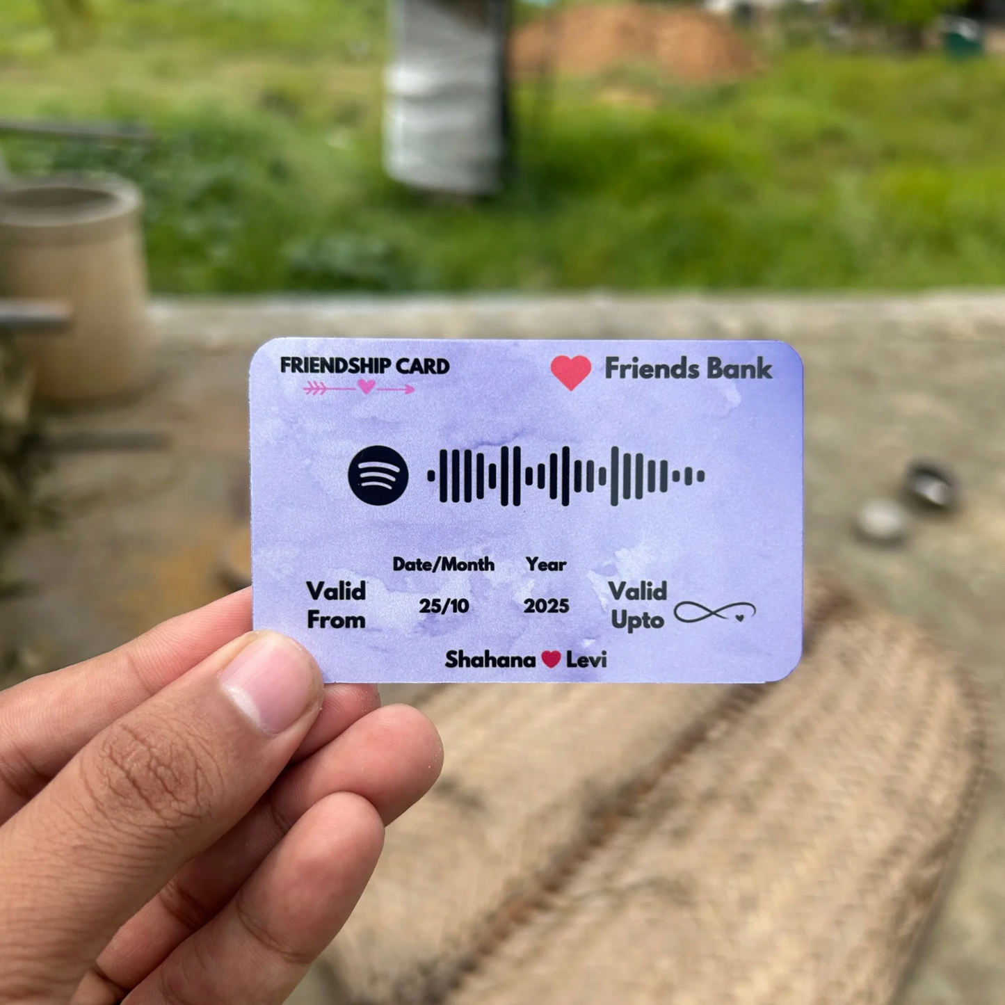 Friends Metal Card - 5 Colours - Customize